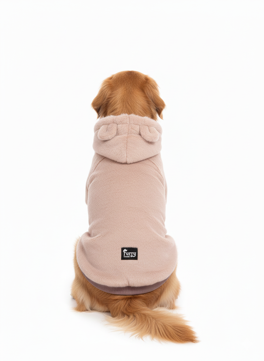 Furry Freak Plush Bear Ear Dog Hoodie - Irresistible Cuteness & Ultimate Coziness!