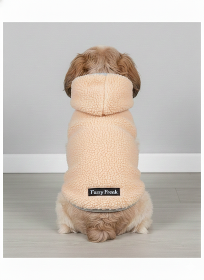 Furry Freak™ Bear-Eared Sleeveless Fleece Dog Hoodie - Cozy & Stylish Comfort for Small Dogs