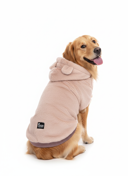 Furry Freak Plush Bear Ear Dog Hoodie - Irresistible Cuteness & Ultimate Coziness!