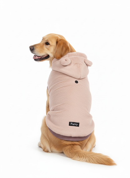 Furry Freak Plush Bear Ear Dog Hoodie - Irresistible Cuteness & Ultimate Coziness!