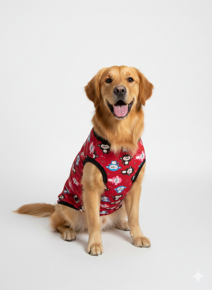 Monkey-Magic Playful Winter Dog Vest