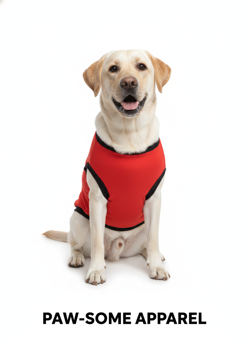 Furry Freak "Cool Golden" Sleeveless Dog Tank – Radiant Red