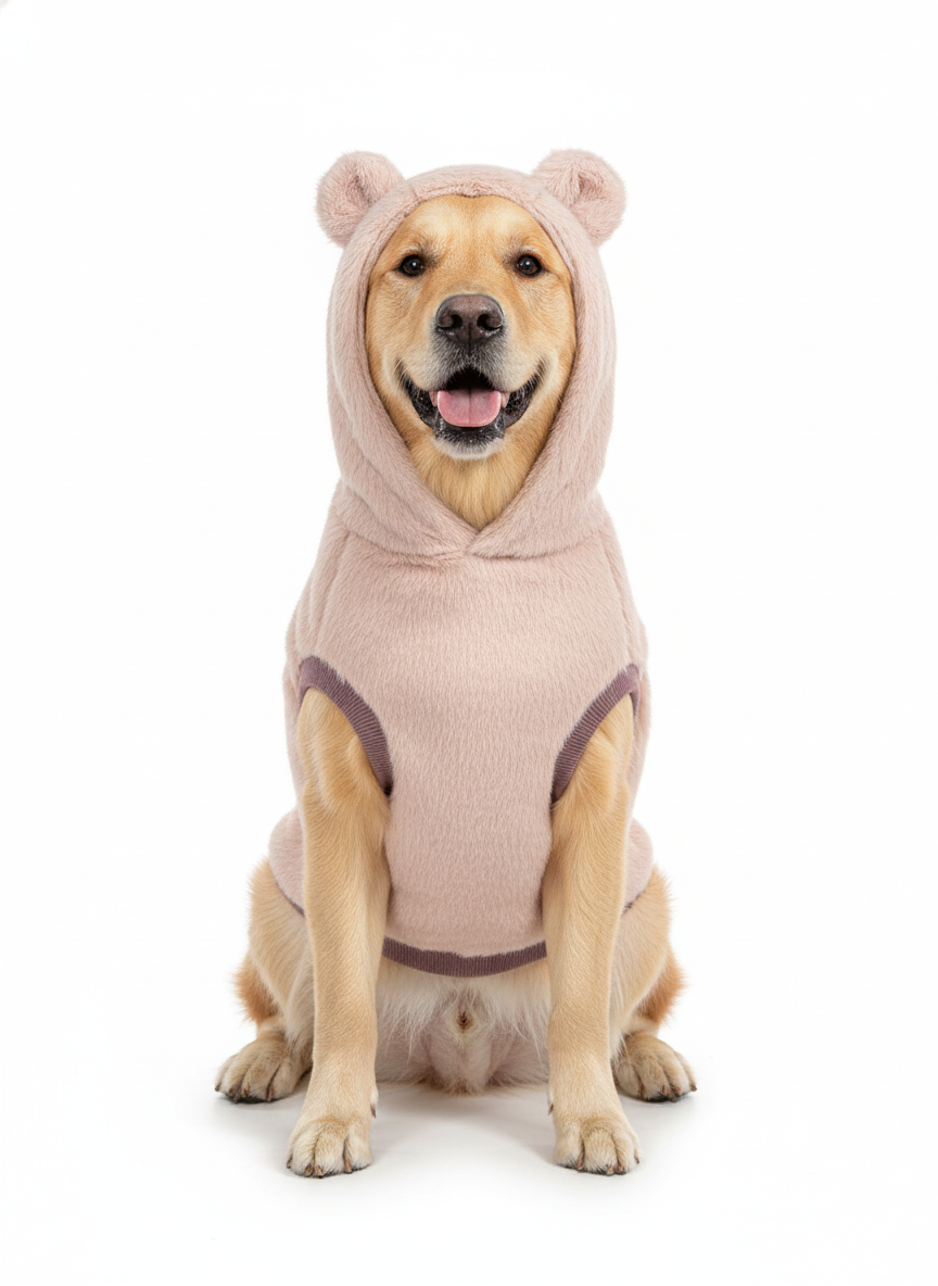 Furry Freak Plush Bear Ear Dog Hoodie - Irresistible Cuteness & Ultimate Coziness!