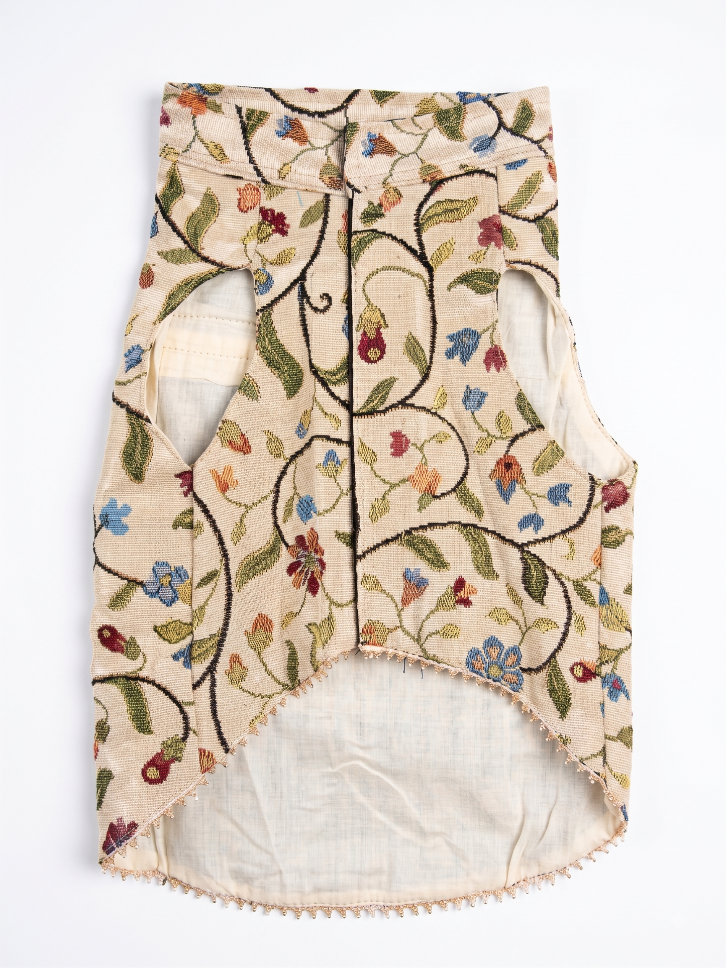 Royal Floral Tapestry Dog Ethnic Vest