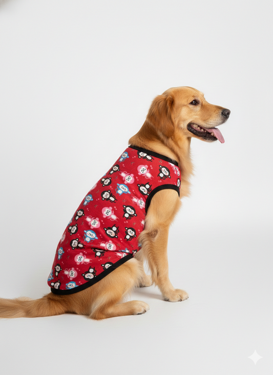 Monkey-Magic Playful Winter Dog Vest