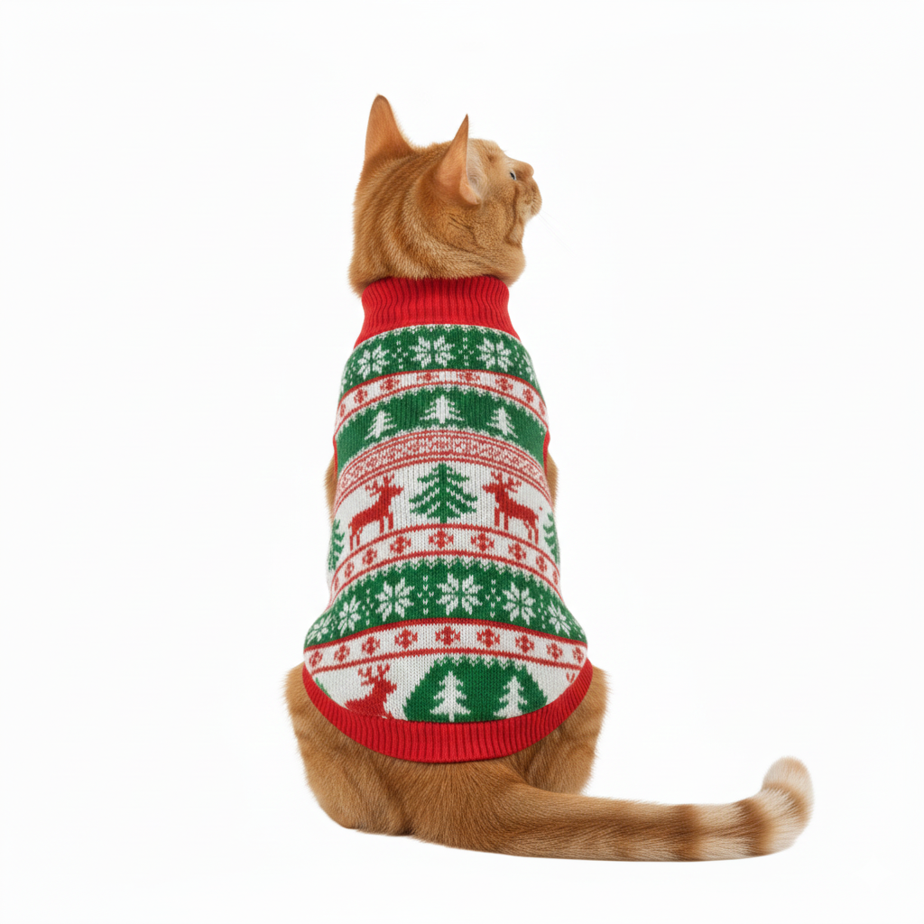 Cozy & Festive: The Ultimate Cat Christmas Sweater! 🎁
