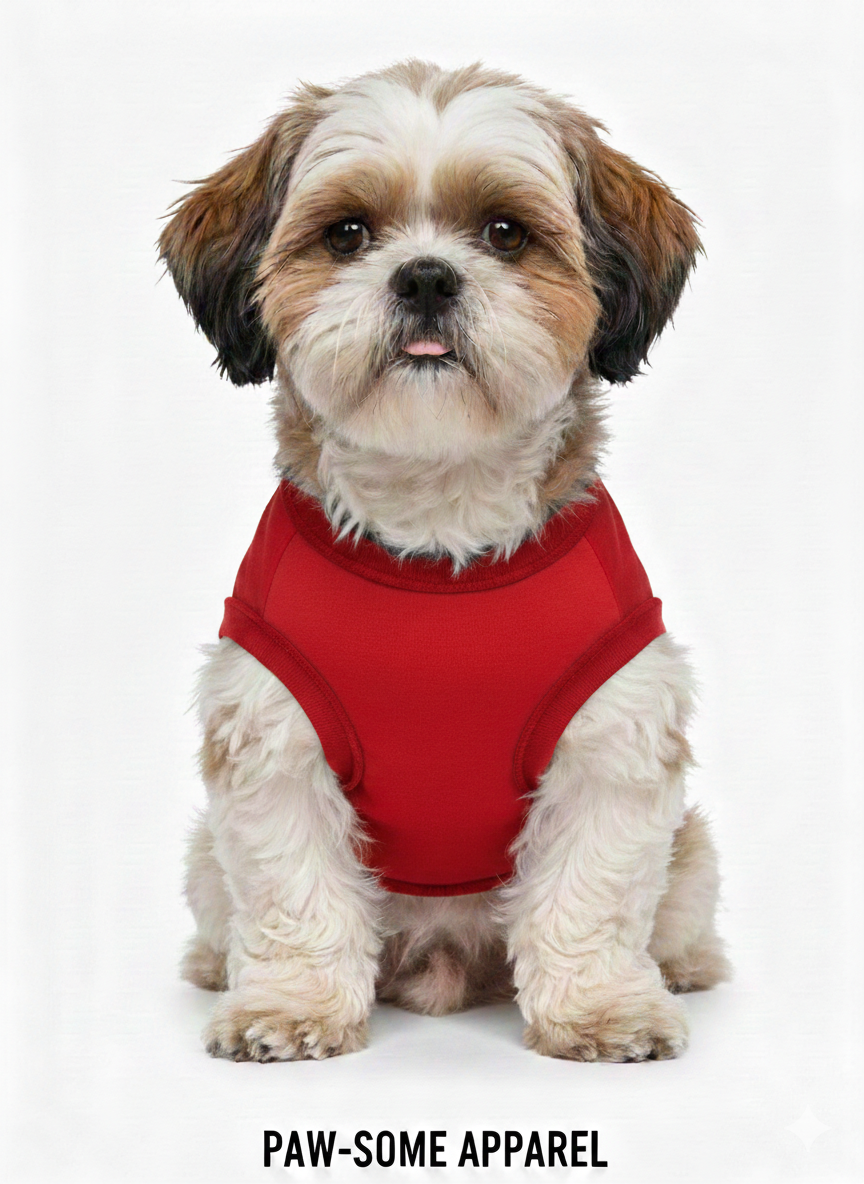 Paw-Some Apparel: "Always Bhooka" Dog Vest (Red)