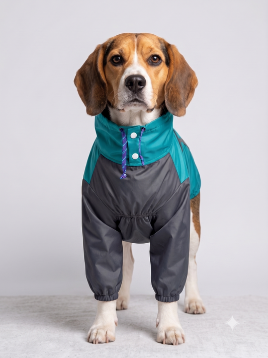 All-Weather Full-Coverage Dog Raincoat & Jumpsuit