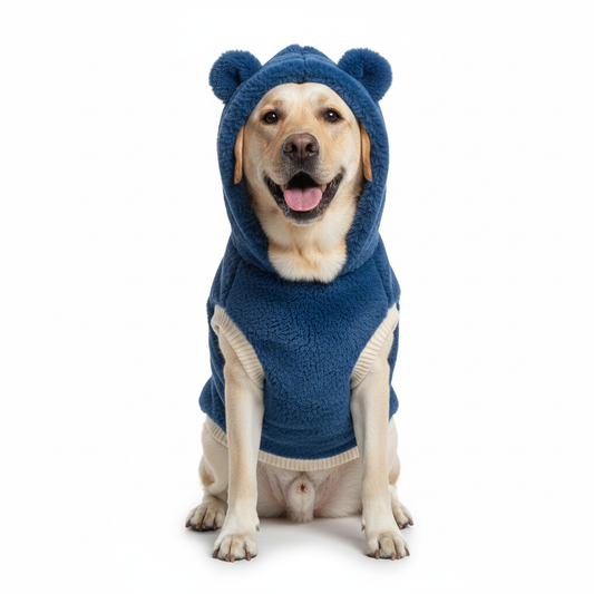 Furry Freak Polar Bear Dog Hoodie - Arctic Charm & Cozy Warmth for All Pups!