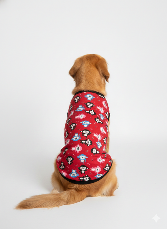 Monkey-Magic Playful Winter Dog Vest