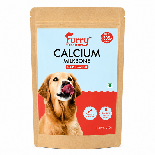 🦴 Furry Freak Calcium Milk Bone – Milky Flavour Dog Treats (270g)