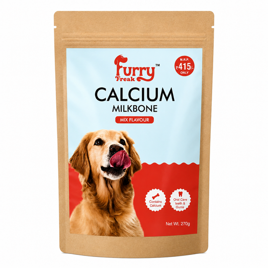 🦴 Furry Freak Calcium Milk Bone – Mix Flavour Dog Treats (270g)