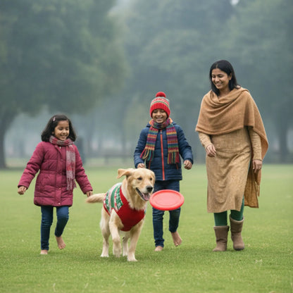 Festive Fido Fun: Premium Ugly Christmas Dog Sweater - Reindeer & Snowflake Holiday Knit