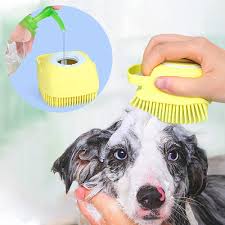 Furry Freak Silicone Multi-Functional Bath Brush – Shampoo Dispenser & Massager for Dogs and Cats